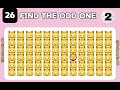 Find the ODD emoji out | Easy, Medium, Hard level | Emoji quiz