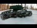 Rc Tank Soviet KV-1 Through the Snow!. Heng Long 1/16, 6.0S Pro version.