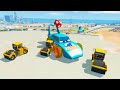 Big & Small Mcqueen vs Slide Colors with Trains vs Portal Trap vs Traffic Lights | BeamNG.Drive