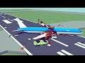 Emergency landings, Failed takeoffs and Runway collisions #3 | Feat. Newly built Dash 8 | Besiege