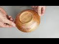 Unique and creative idea for turning yellow wood into a cool bowl - Wood lathe
