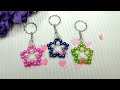 Easy Tutorial How to Make a Star Motif Keychain from Synthetic Pearl