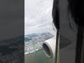 Korean air 737 landing in Busan Gimhae international airpor