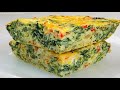 Eggs with Spinach | Easy and Healthy Spinach Egg Casserole | Easy Breakfast