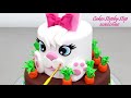 BUNNY Cake | How to make a Cute Animal Cake by Cakes StepbyStep