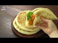 Fluffy Cheese Flatbread and Chicken Tikka Masala Recipe :: Turkish Bazlama, Cheese Naan