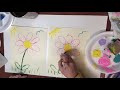 Toilet Paper painted Flowers tutorial for kids!