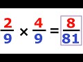 Multiplying Fractions-  Most Examples Ever!!! (25 Examples!)