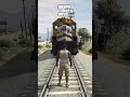 Getting hit by Damn Train in GTA games! #gtaevolution