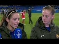 BARCELONA VS. BENFICA | Aitana Bonmatí and Kiera Walsh post-match interview
