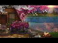 Spring Ambience | Cozy Lake House with Cherry Blossoms Ambience 🌸🌺🌸