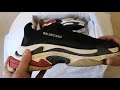 Balenciaga Triple S (Black & Red) Unboxing, Impressions and On Feet