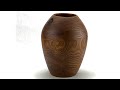 Woodturning - Russian Olive Hollowform Vase