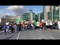 Anti-immigration protesters march through Dublin on bank holiday