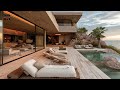 Petrified Wood Paradise Crafting Coastal Living Spaces with Cultural Elegance and Courtyard Harmony