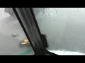 Traffic light blows off in a storm