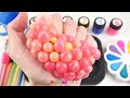 Satisfying Video l How to make Rainbow Lollipop Candy with Glossy Bus and Slime Pan Cutting ASMR #03