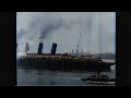 [4k, 60fps, colorized] (1915) The loss of the RMS Lusitania and 1.198 souls. Last departure from NY