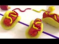 how to make hot dog of super clay