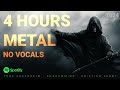 4 Hours of Metal - No Vocals - 2024 Mix // Metalcore // Melodeath // Rock - Track List