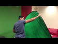 How to fold a portable green screen -SIMPLE!
