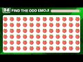 FIND THE ODD EMOJI OUT & Spot the Difference! | Find the ODD One Out | Find the Odd Emoji Quizzes