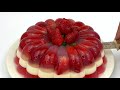 Birthday Pudding Recipe | Strawberry Pudding
