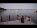 Full moon over Lake Tahoe