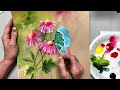 Learn to Paint One Stroke - Relax and Paint:  Daisies, Butterfly & Drippy BG | Donna Dewberry 2023