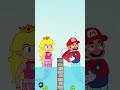 Greed Mermaid Pricess Peach & Good Mario VS Greedy Waluigi 🧜👱 Which you are❓💚 #shorts #tiktok #viral