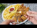 فكرة عشاء اقتصادي سهل وسريع أجنحة الدجاج بتتبيلة سريعة بدون بيض ولا ياغورت طبيعي او كريمة😋