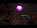 Remote controlled color changing LED light bulbs.