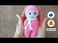 How to make sock doll ,DIY doll from sock, easy doll tutorial
