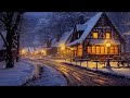 Night Jazz Instrumental Music - Snow Winter Ambience with Relaxing Smooth Jazz Music For Sleep
