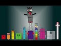 Looking For Numberblocks Band Tiny vs Negative Zombies! Epic Battle (1000-10000)