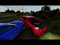 Realistic Drag Racing Crashes #4 - BeamNG Drive