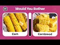 Would You Rather? JUNK FOOD vs HEALTHY FOOD 🍔🥗 Quiz Plug