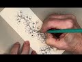 Moonberries with Color | Zentangle | DIY Bookmark
