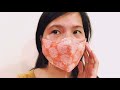 New design - Very quick & easy 3D face mask sewing tutorial - How to make an easy face mask pattern