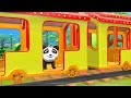 Cow Train Fruits Transport Farm Animals Diorama - Monkey Cow Dog Cat Panda Cartoons