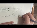 Copperplate Calligraphy Basics (Engrosser's Script)