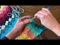 Part 3 Runa C2C Blanket- Rows 24-50 C2C color work tutorial