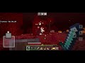 i explored the nether in Minecraft
