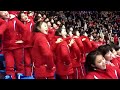 North Korean Cheerleaders at 2018 Winter Olympics cheering for 2 hours