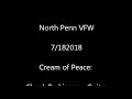 Clapton Nite at the V:  Cream of Peace 7 16 2018