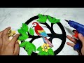 Best paper craft for home decoration | Beautiful wall hanging craft ideas | Paper flower wall decor