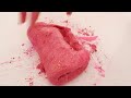 Pink vs Teal - Mixing Makeup Eyeshadow Into Slime ASMR
