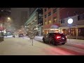 🇨🇦 【4K】❄️❄️❄️ EXTREME SNOWSTORM 2024 in Downtown Vancouver BC, Canada. Travel Canada. Relaxing walk.