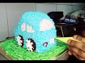 Car Cake Design and in very simple and easy way #youtubefullvideo#skybluecarcake#plssupport