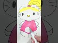 How to draw Hello Kitty Barbie #shorts  #drawing